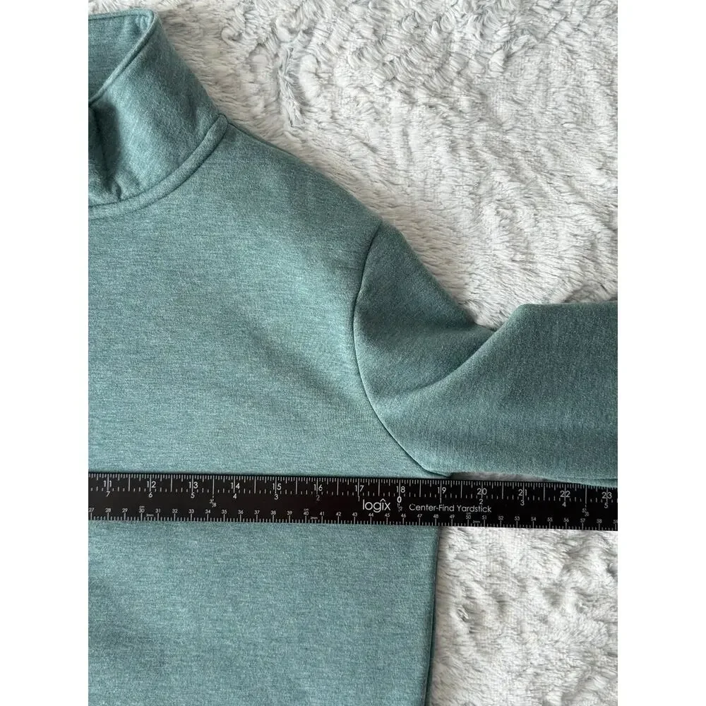 Travis Mathew Women's S Sage Green Quarter Zip Pullover Golf Athletic Chic